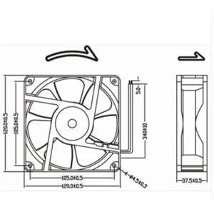 120*120*38 AC 220V FAN