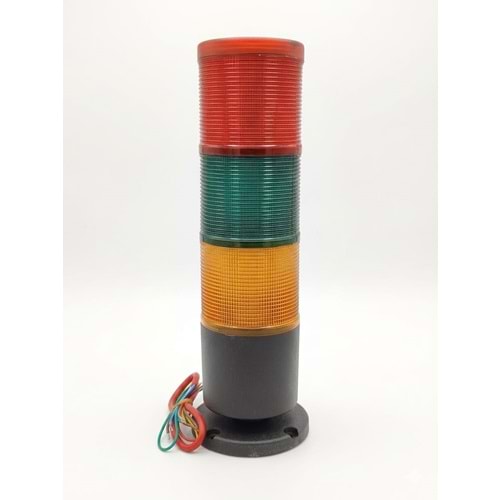 3 KATLI, 40-250V AC-DC, İŞ SONU LAMBASI ELEKTRİK BESLEMELİ